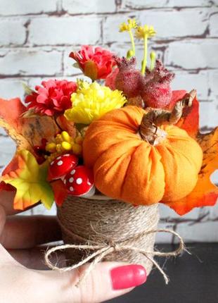 Осенняя композиция "краски осени", настольная композиция, осенний декор3 фото