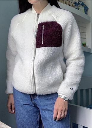 Куртка бомбер шерпа шубка champion оригинал