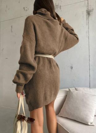 Платье теплое ангора вязка, туника, свитер1 фото