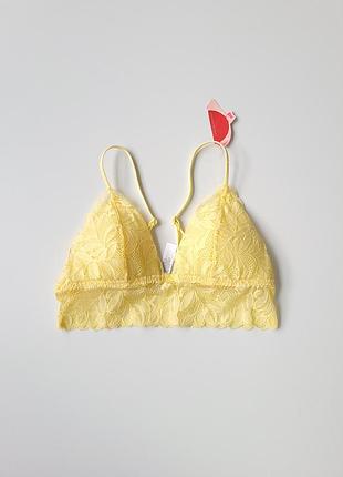 Топ мереживний жовтий primark