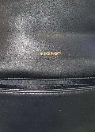 Женская кожаная сумка в стиле burberry4 фото
