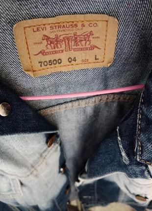 Джинсовка джинсова куртка levi's оригінал4 фото