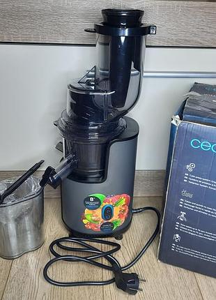 Сочный шнековый cecotec juice&amp;live 2500 соковыжималка