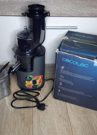 Сочный шнековый cecotec juice&amp;live 2500 соковыжималка1 фото