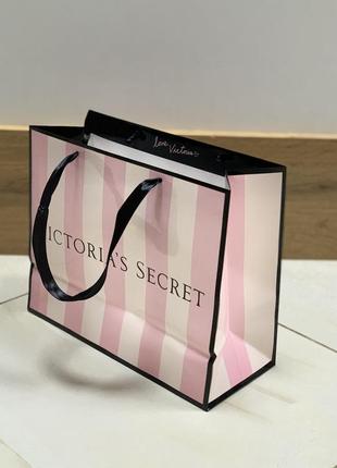 Брендові паперові пакети (розмір l) victoria's secret вікторія сікрет1 фото