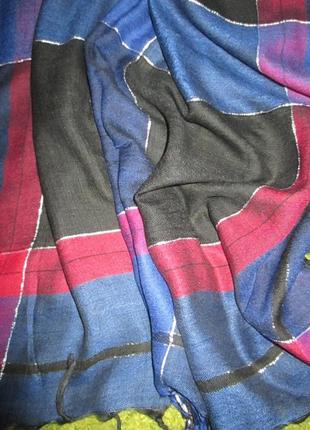 Тонкий платок с люрексовой нитью,90на90см4 фото