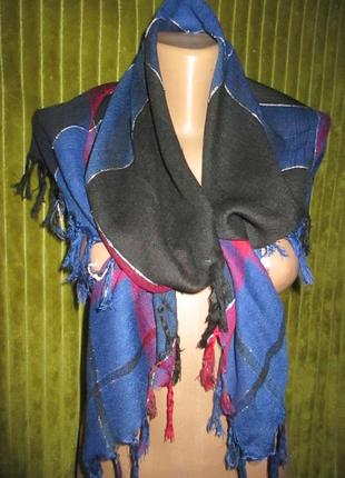 Тонкий платок с люрексовой нитью,90на90см8 фото