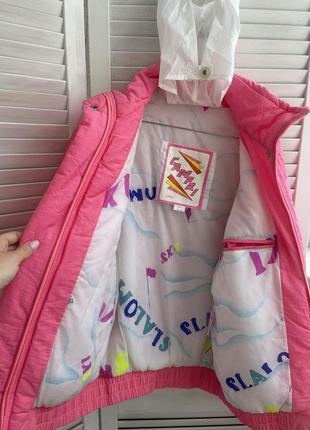 Курточка barbie розовая деми3 фото
