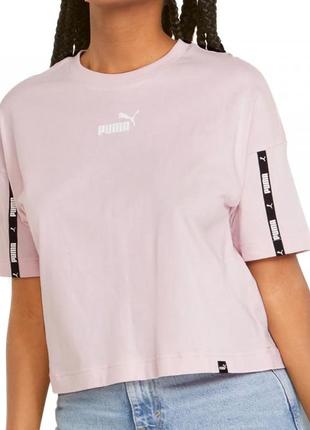 Оригинальная укороченная футболка puma, одетая 2 раза, без дефектов1 фото