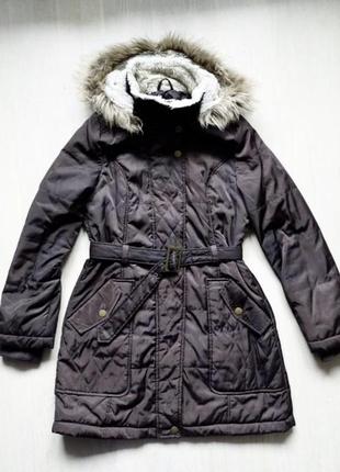 Куртка демісезонна з кааюшоном довга пальто зимове купити куртку