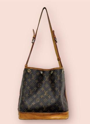 Louis vuitton noe leather monogram bag оригінальна шкіряна сумка монограм