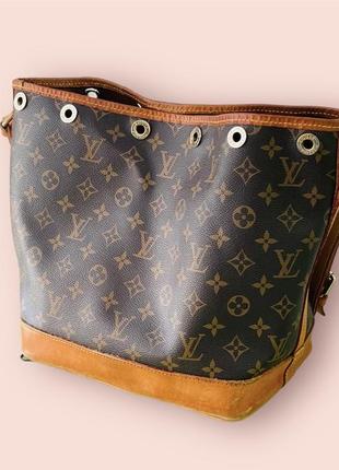 Louis vuitton noe leather monogram bag оригинальная кожаная сумка монограмм4 фото