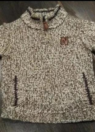 Свитер кофта гольф полувер кенгуру next 1-2года

86-92см