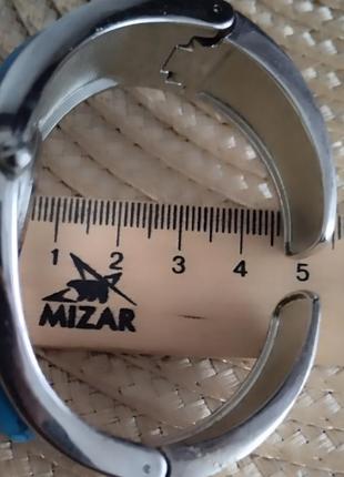 Женские часы браслет в серебряном тоне с бирюзой7 фото