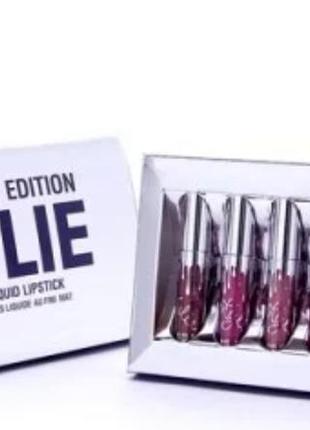 Набор жидких матовых помад kylie birthday edition matte liquid lipstick