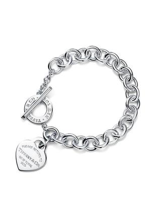 Браслет із підвіскою у формі серця й замком-тогглом return to tiffanytm 60128531