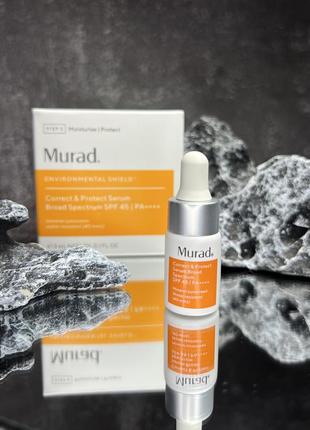 Захисна сироватка murad correct & protect serum bs spf 45