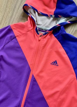 Женская непромокаемая беговая ветровка с капюшоном adidas running4 фото