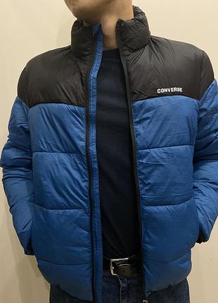 Куртки converse на пуху водонепроникні зимові oversize унісекс