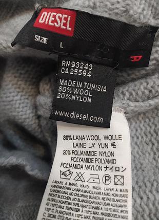 Шерстяной свитер на молнии