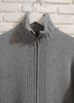 Шерстяной свитер на молнии