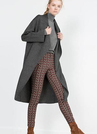 Штани жіночі джегінси з абстрактним принтом zara basic