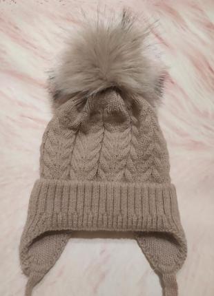 Зимняя шапка + шарф в подарок4 фото