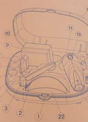 Апарат для манікюру та педікюру з сушаркою для нігтів vitek