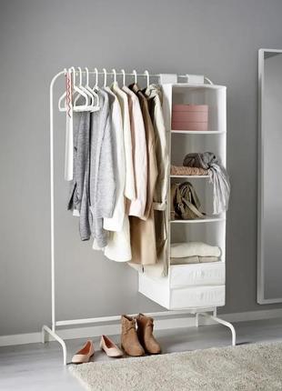 Вішалка стійка для одягу напольная вешалка стойка для одежди біла1 фото