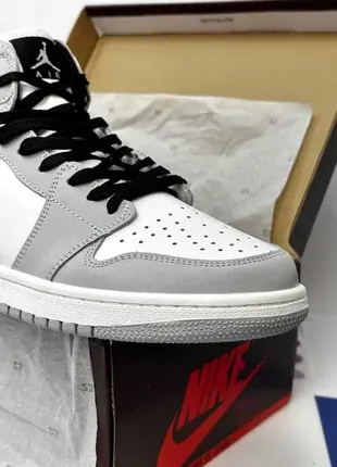 Кросівки nike air jordan 1 og (gray white black)