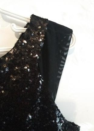Сукня з паєтками і вставками із сітки blinq