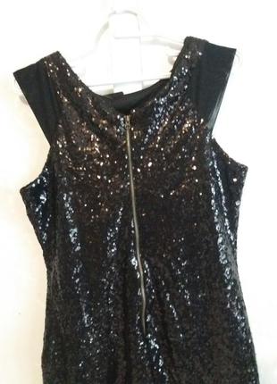 Сукня з паєтками і вставками із сітки blinq