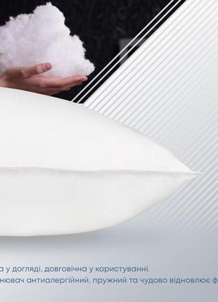 Якісна антиалергенна подушка white comfort теп 50*70/70*705 фото