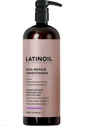 Latinoil chia repair conditioner 985ml відновлючий кондиціонер з олією чіа1 фото