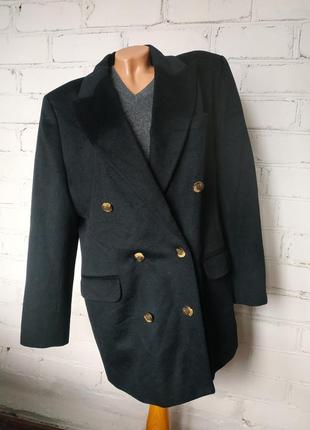 Піджак-пальто двобортний/вовна з кашеміром/великий розмір1 фото