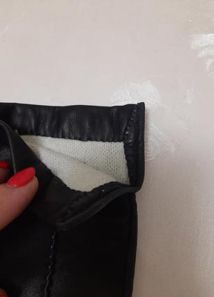 Базовые кожаные перчатки перчатки 100% кожа9 фото