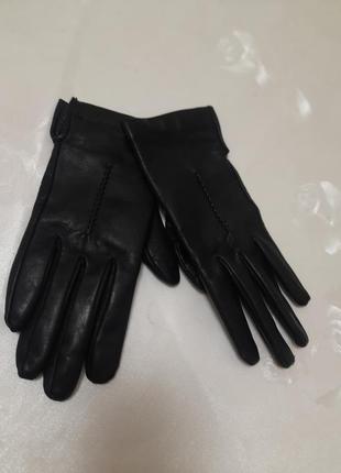 Базовые кожаные перчатки перчатки 100% кожа5 фото