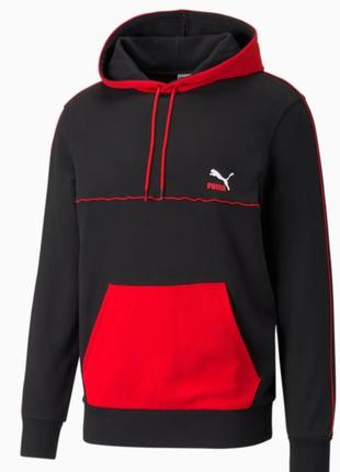 Black and red puma hoodie hotsell