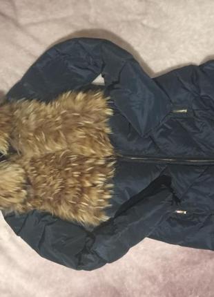 Куртка зимняя с натуральным мехом2 фото