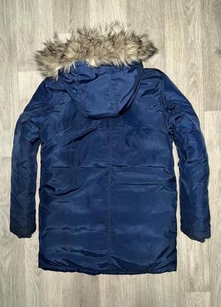 Красивая, зимняя куртка - парка h&amp;m размер 9-10 лет4 фото