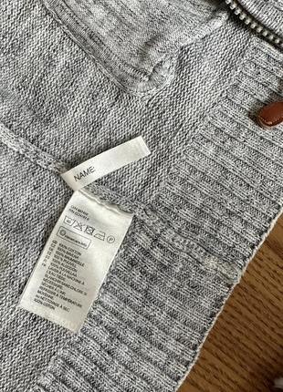 H&m кофта светр на блискавці з високим горлом на 2-4 роки4 фото