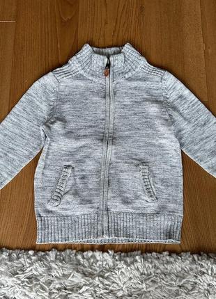 H&m кофта светр на блискавці з високим горлом на 2-4 роки9 фото
