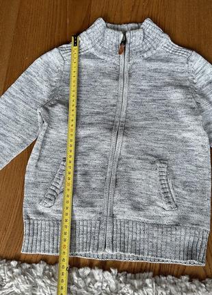 H&m кофта светр на блискавці з високим горлом на 2-4 роки7 фото