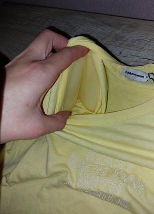 Топ жовтий з плечиками, футболка укорочена, топ оверсайс5 фото