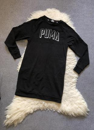 Puma спортивное платье свитшот оригинал логотип двунитка5 фото