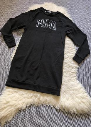 Puma спортивное платье свитшот оригинал логотип двунитка9 фото