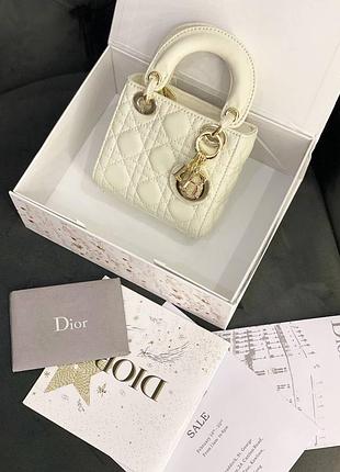 Роскошная брендовая премиум сумка в стиле lady dior micro