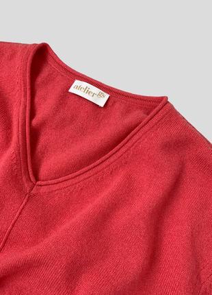 Удлиненный кашемировый свитер джемпер пуловер свободного прямого кроя atelier gs 100 % кашемир8 фото