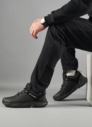 Шикарные мужские кроссовки "columbia facet low trinsulate black white termo winter"6 фото