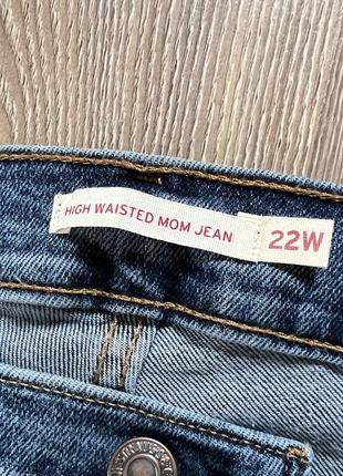 Женские стрейчевые джинсы большого размера levis high waistet mom jean8 фото